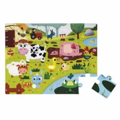 Janod Puzzle Tactile Géant : La Ferme