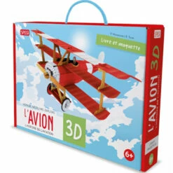 Coffret Livre Et Maquette : Voyage, Découvre, Explore : L'avion 3D, L'histoire De L'aviation