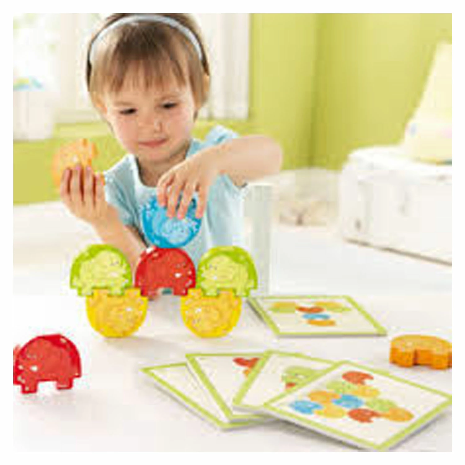 Haba Jeu D'encastrement : Eléphants Cascadeurs – Image 2