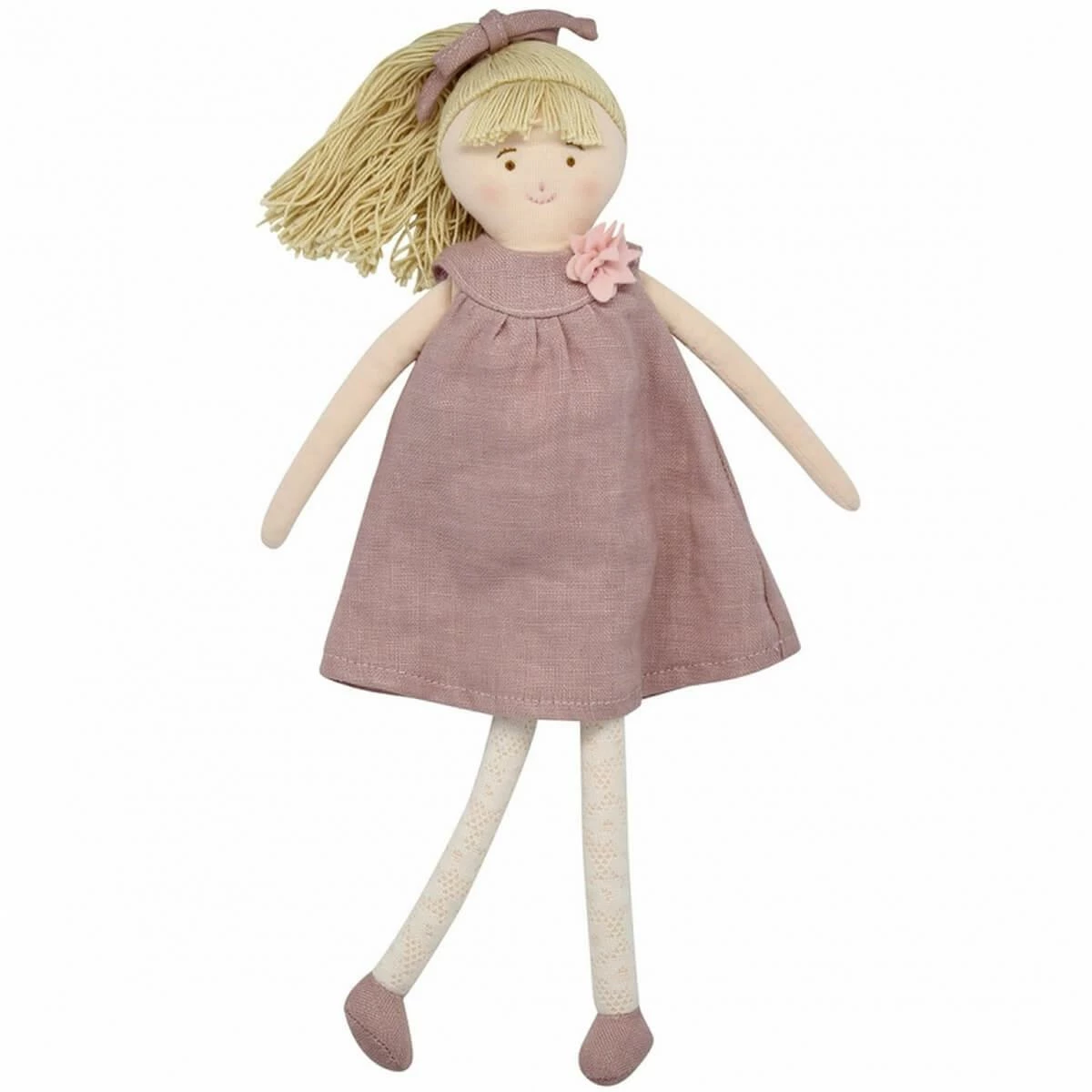 Trousselier Poupée Robe Lin Vieux Rose 30cm – Image 2