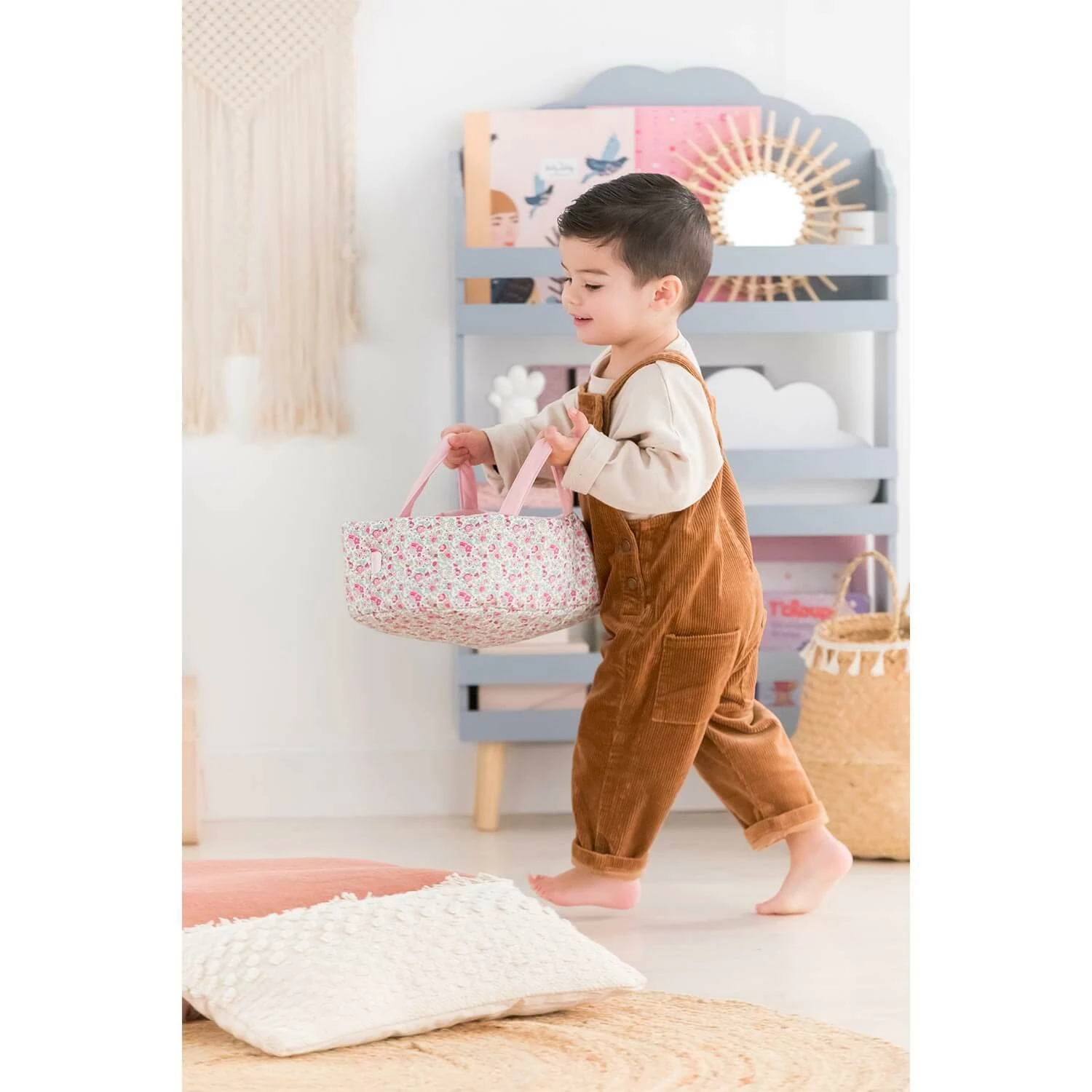 Accessoire Pour Mon Premier Poupon Corolle 30cm : Couffin Fleuri Rose – Image 6